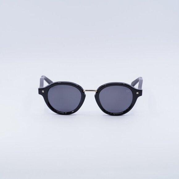 Valentino ESSENTIAL-IV VLS-132A Sunglasses Black Round Frame, Grey Lenses - Picture 4 of 11